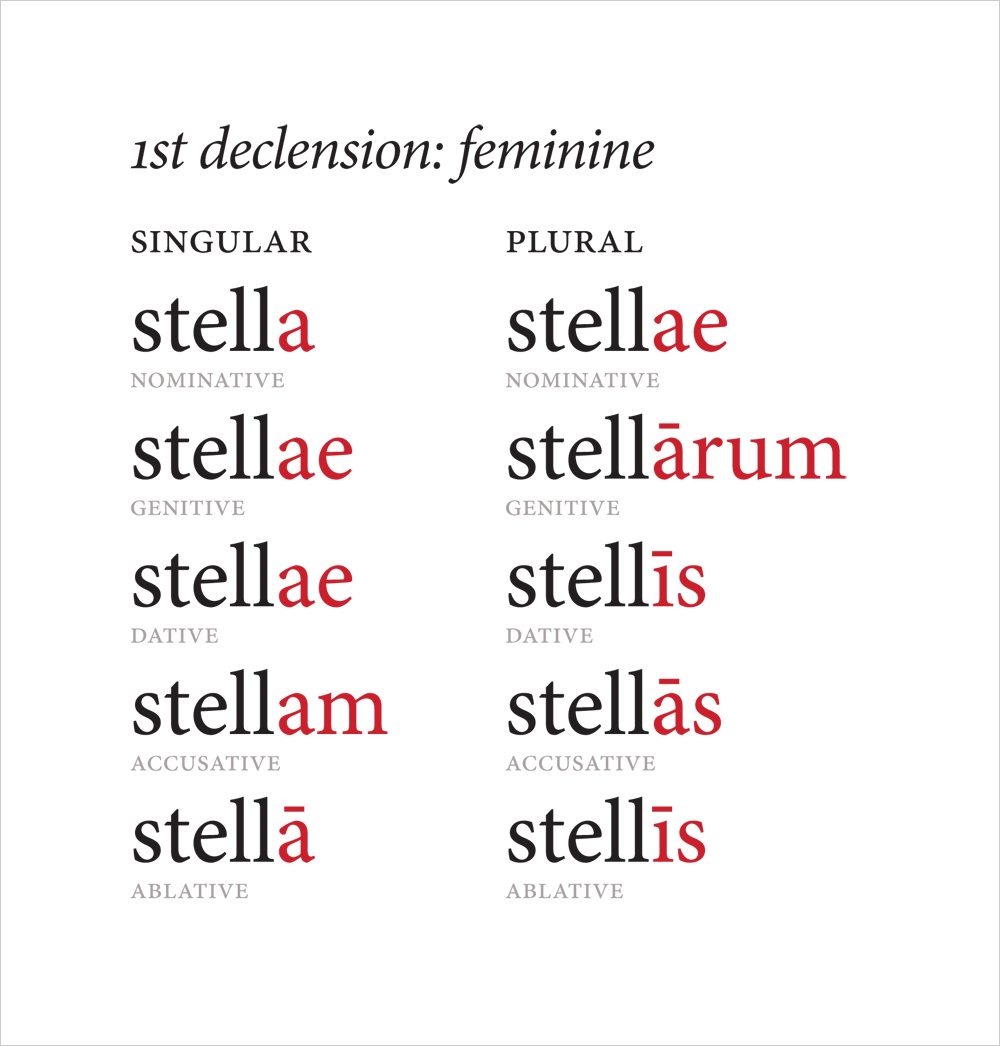 Latin Declensions Chart WIP Blog Ben Crowder